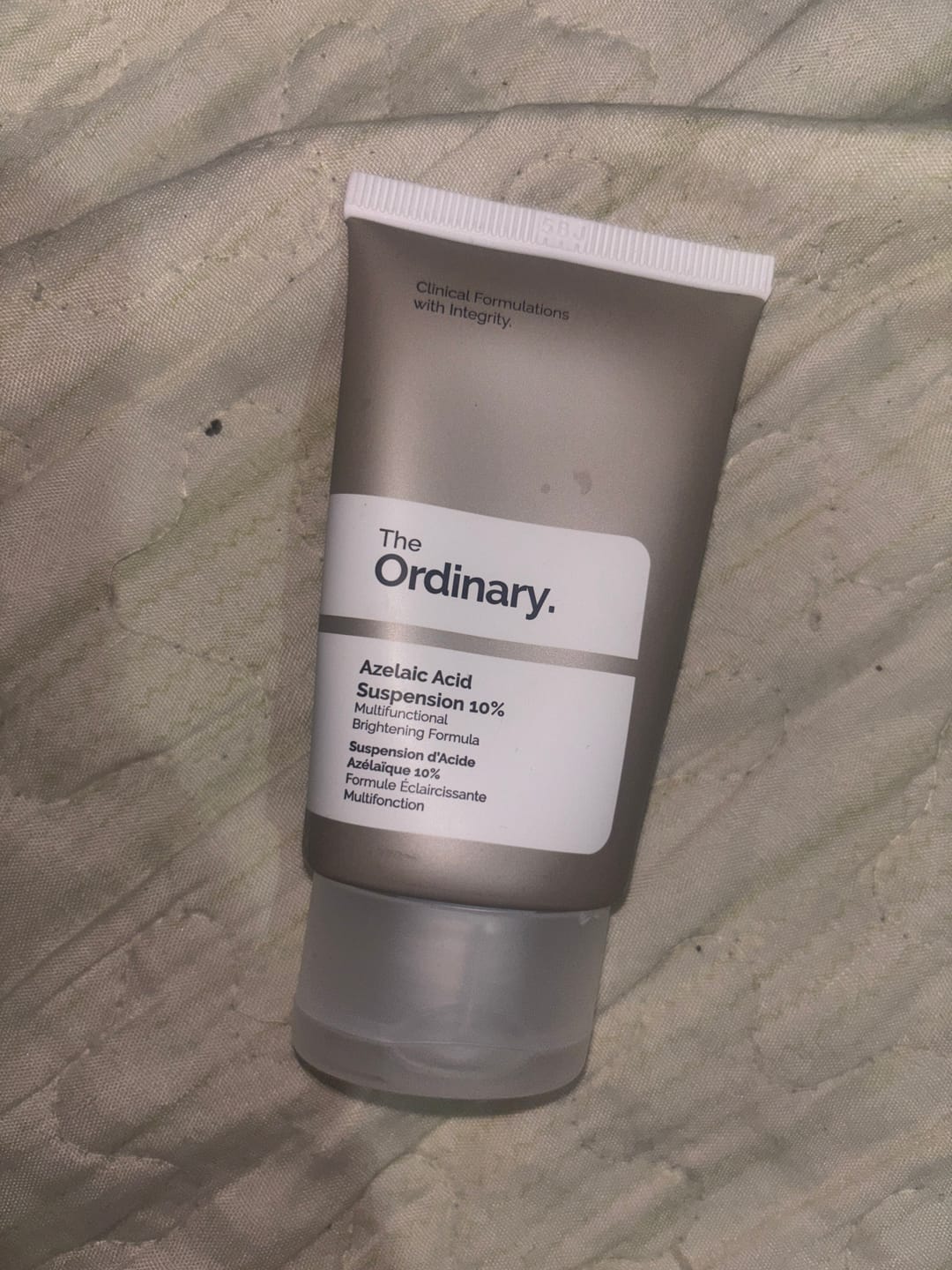 Customer photo review of Azelaic Acid 10% Suspension Brightening Cream