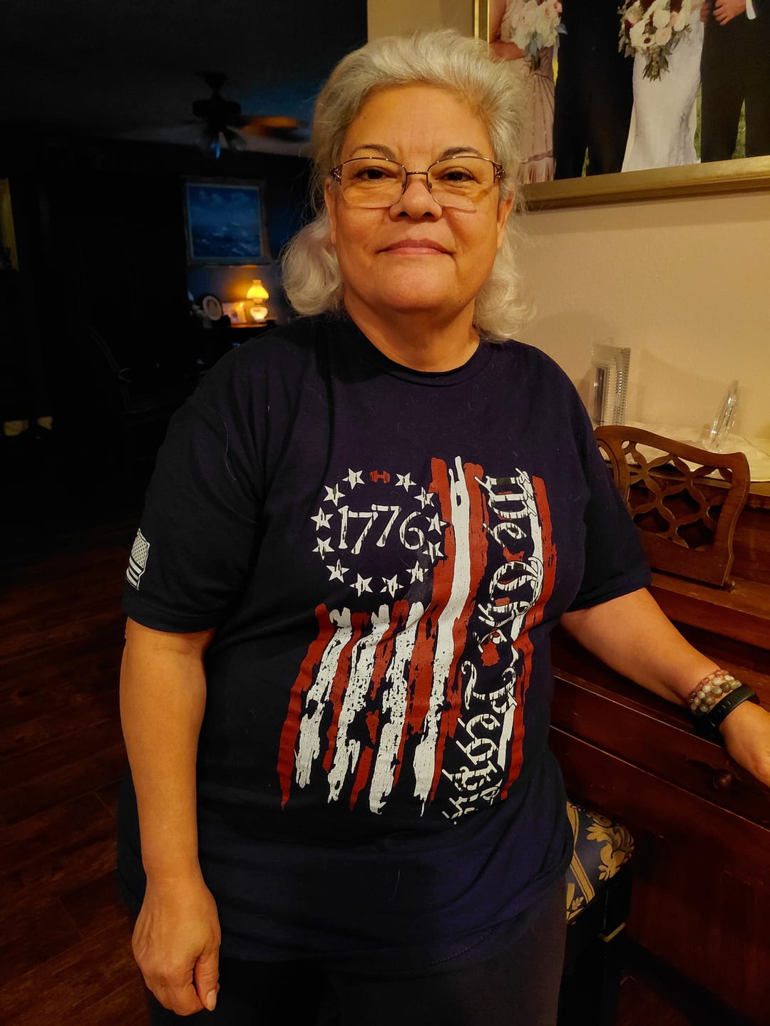 Customer photo review of We The People 1776 Flag T-Shirt