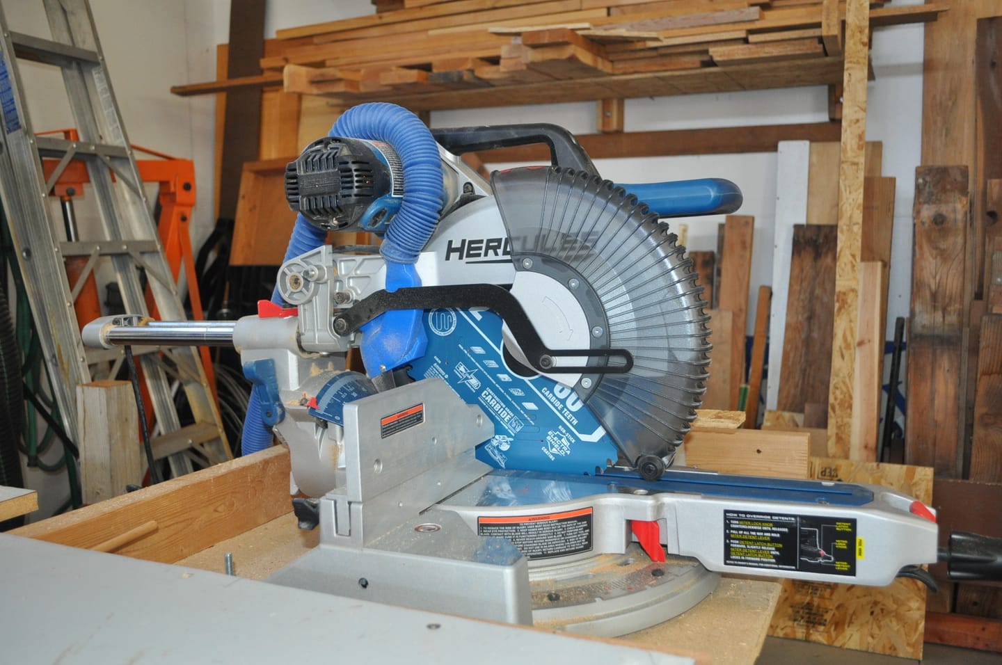 Customer photo review of Hercules 12" Sliding Compound Miter Saw Dust Collection