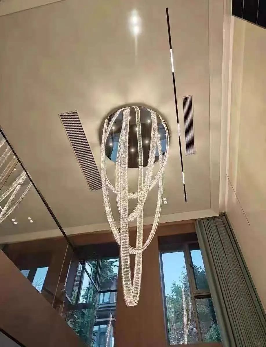 Customer photo review of Bix Crystal Hanging Chandelier