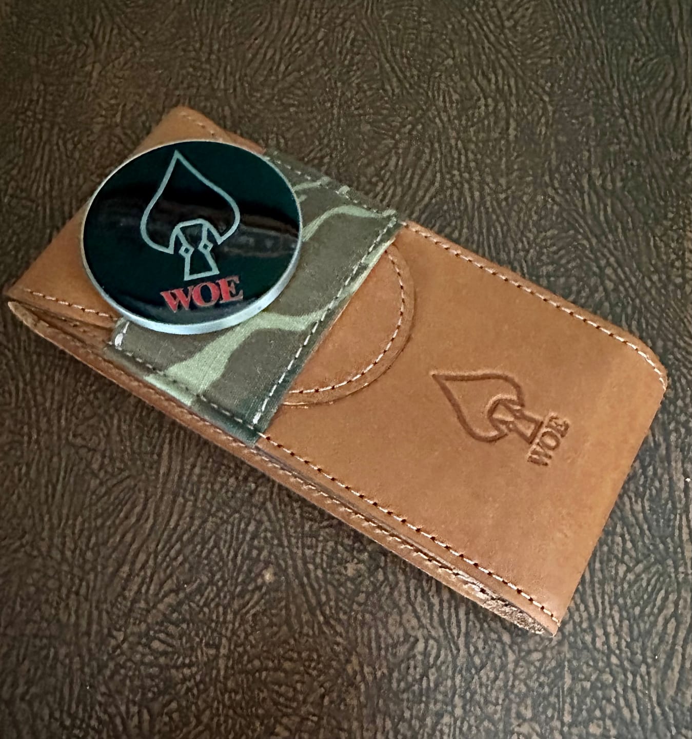 Customer photo review of Travel Pouch and Challenge Coin - NEW