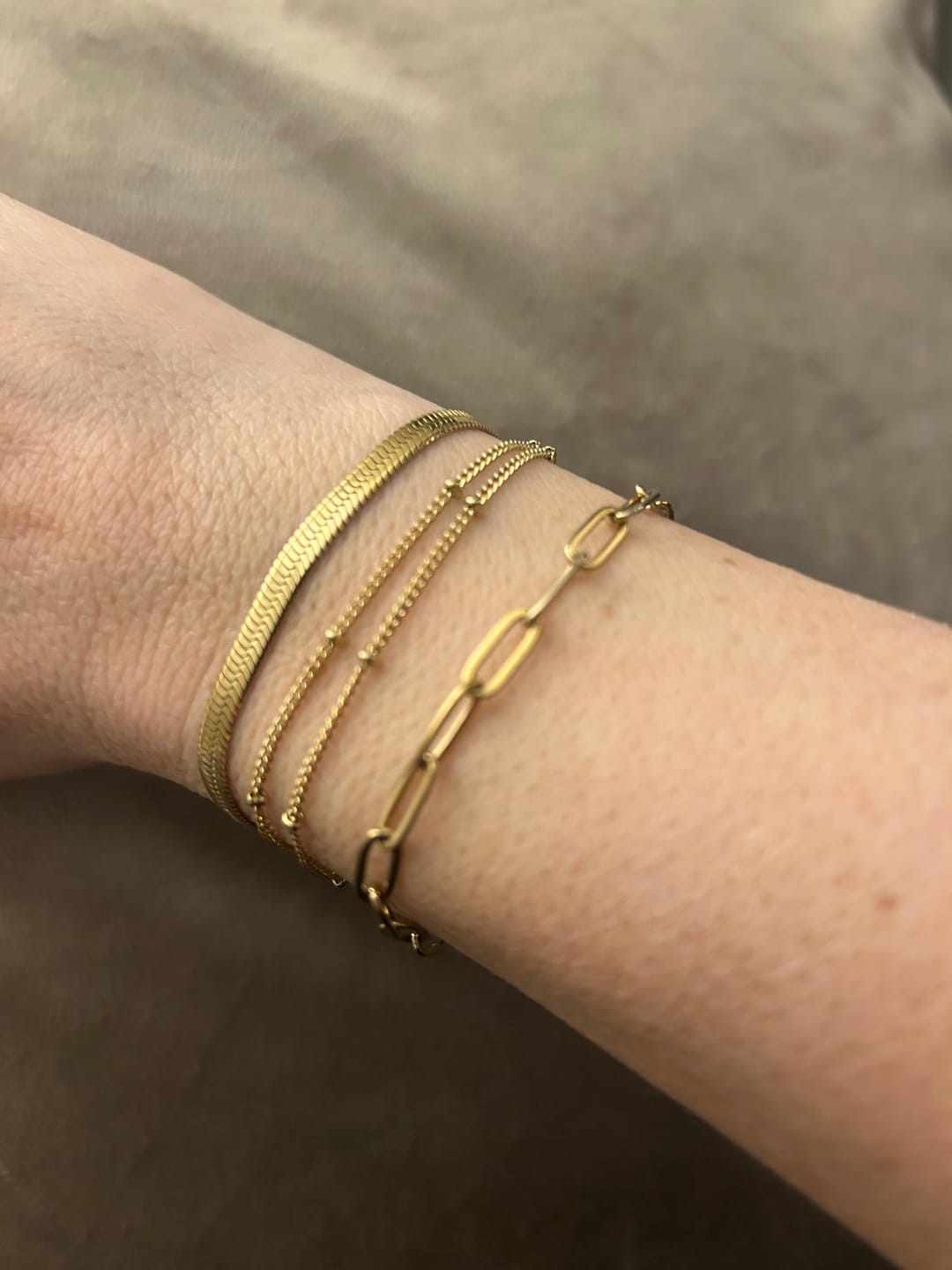 Customer photo review of Double Beaded Bracelet
