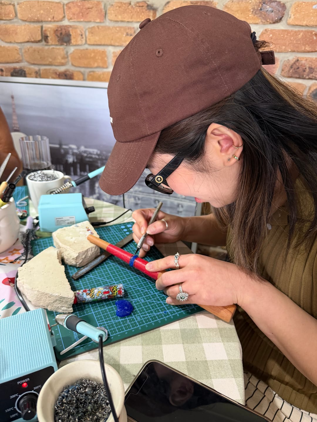 Customer photo review of Sip & Jewel- Jewellery workshop
