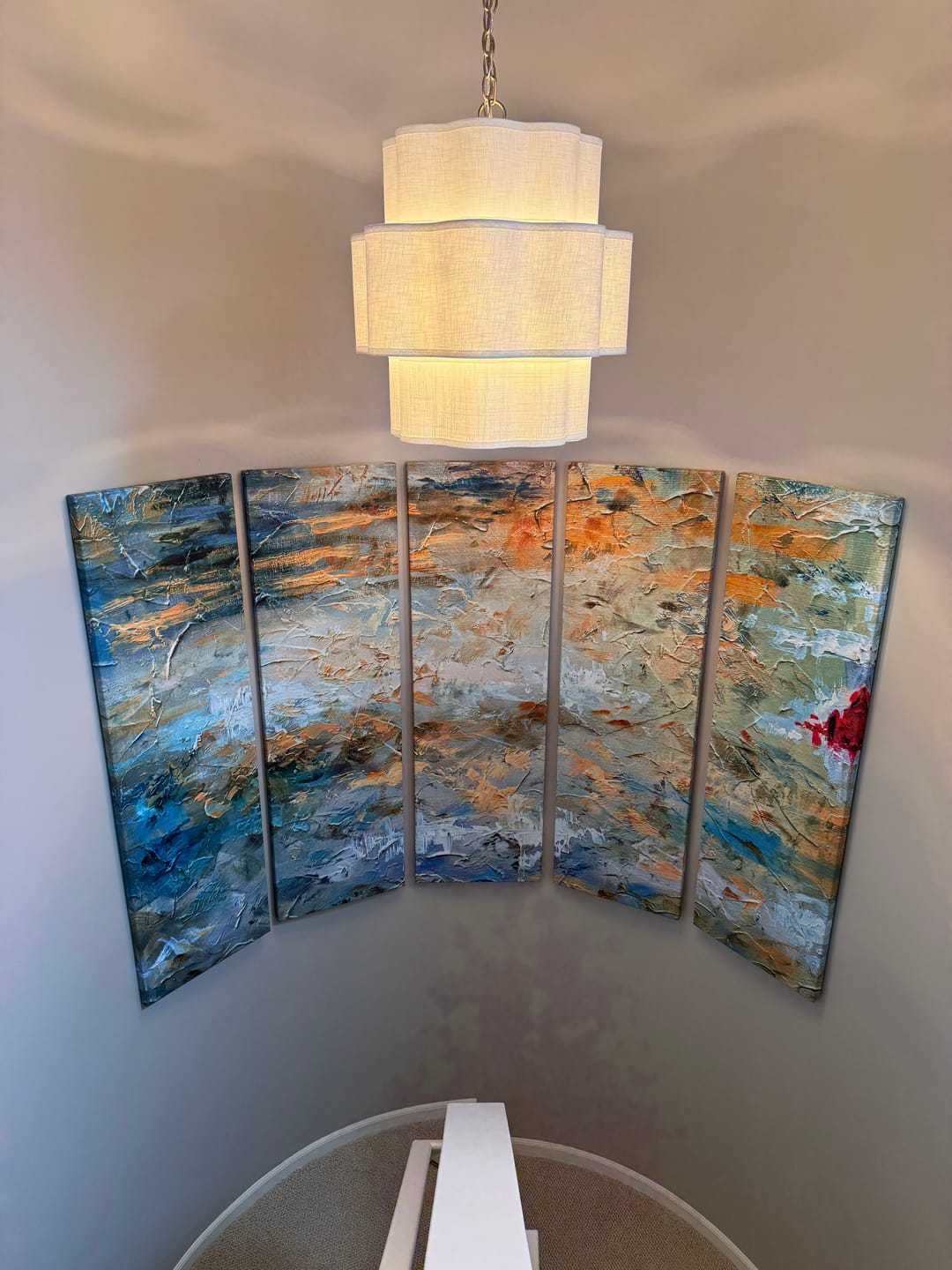 Customer photo review of Oil painting Abstraction №8 Ready to Hang Canvas Print