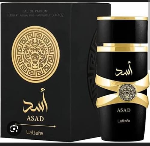 Customer photo review of Lattafa Asad Eau de Parfum Spray for Men - 3.4 oz / 100 ml Deodorant Gift