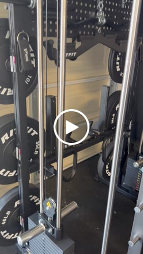 Customer video review of RitFit M1 PRO Multi-Functional Smith Machine with Cable Crossover System and Squat Rack for Home Gym