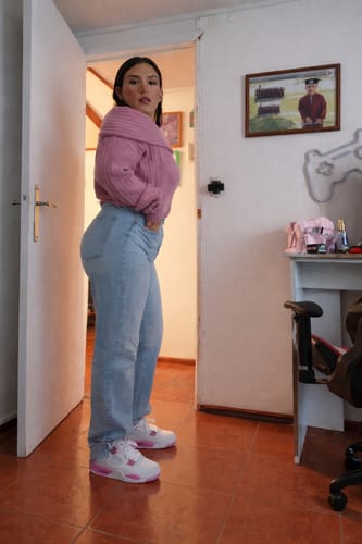 Customer photo review of SWEATER LINA ROSADO