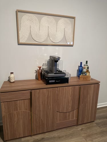 Customer photo review of 63" Geometric Arched Door Modern Sideboard