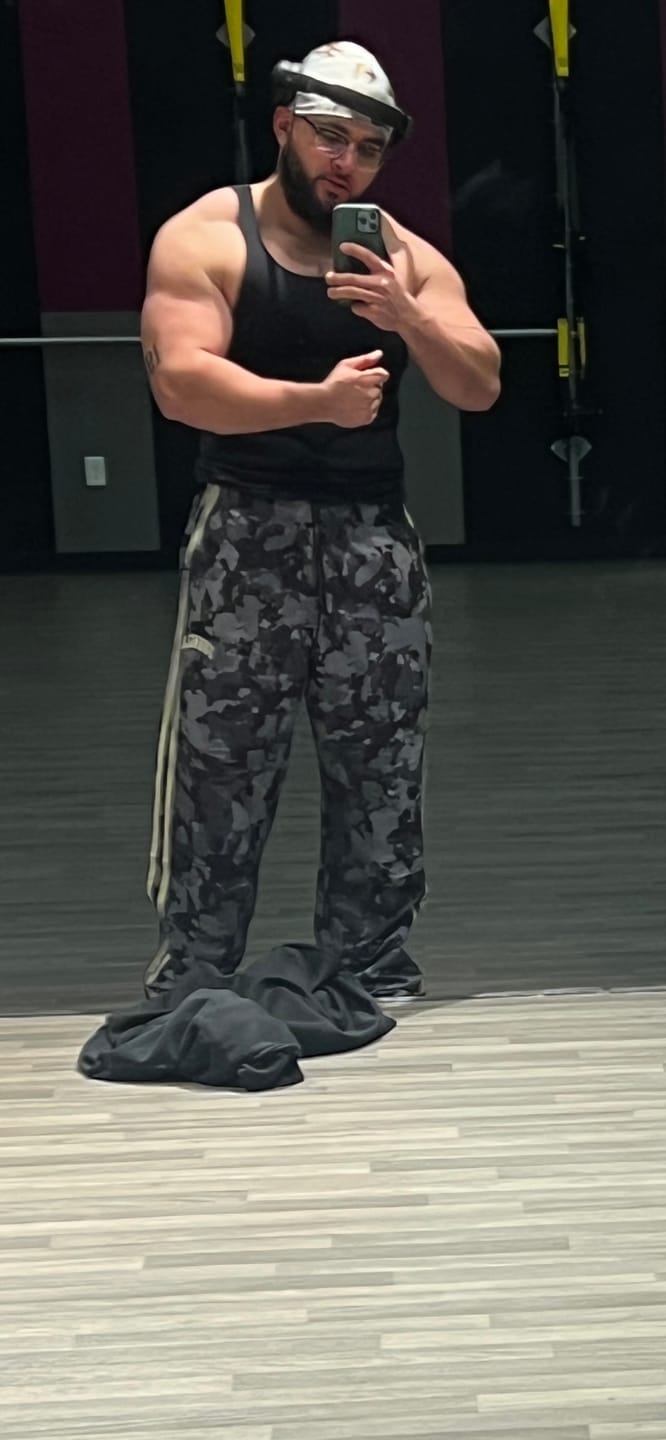 Customer photo review of 249 - Camo Flagship Track Pants