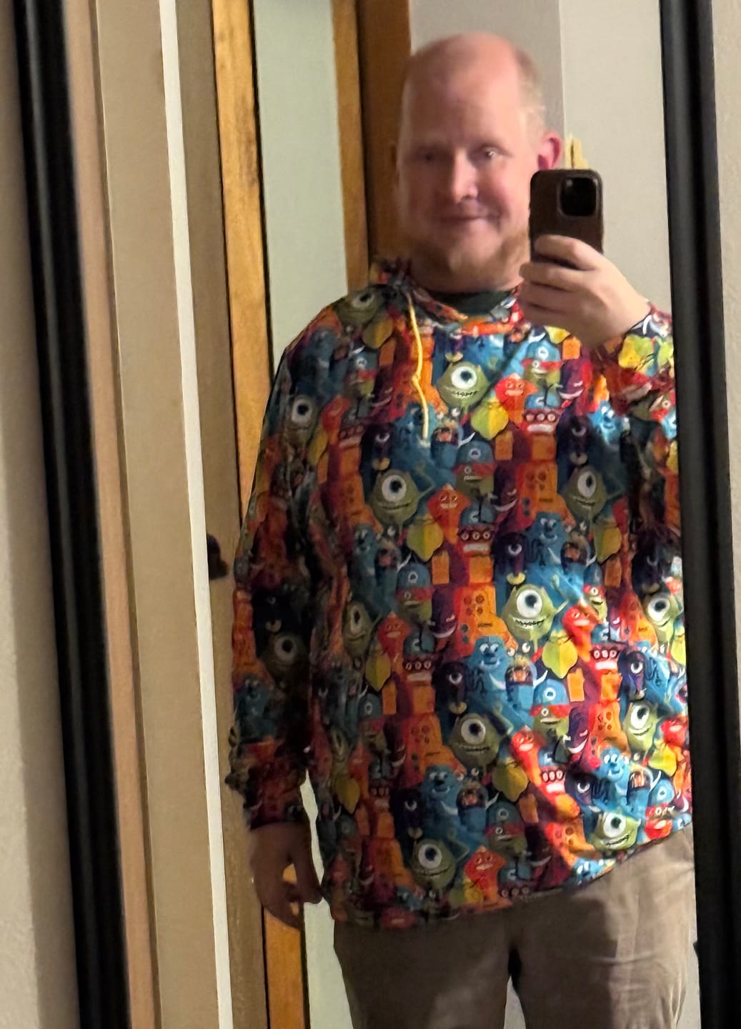 Customer photo review of Disney and Pixar Monsters, Inc. "The Scare Floor" – Performance Hoodie
