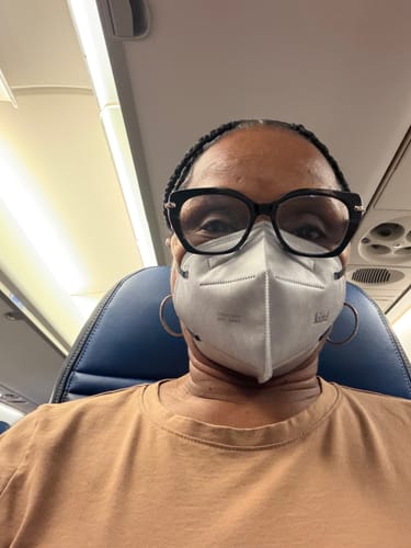 Customer photo review of KN95 Respirator Face Mask Cone Shape - Lunar Gray