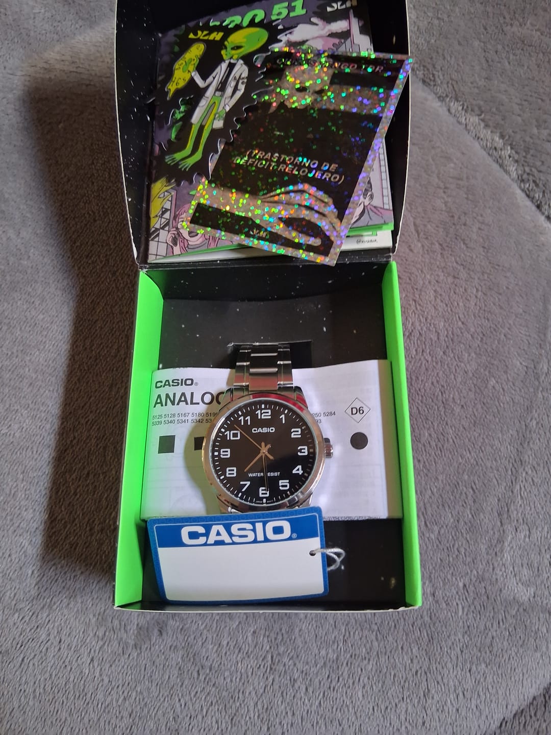 Customer photo review of Reloj Casio Análogo MTP-V001D-1B Negro Correa de Acero