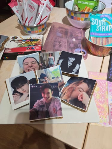 Customer photo review of Photo Collage - Custom Edible Icing Image