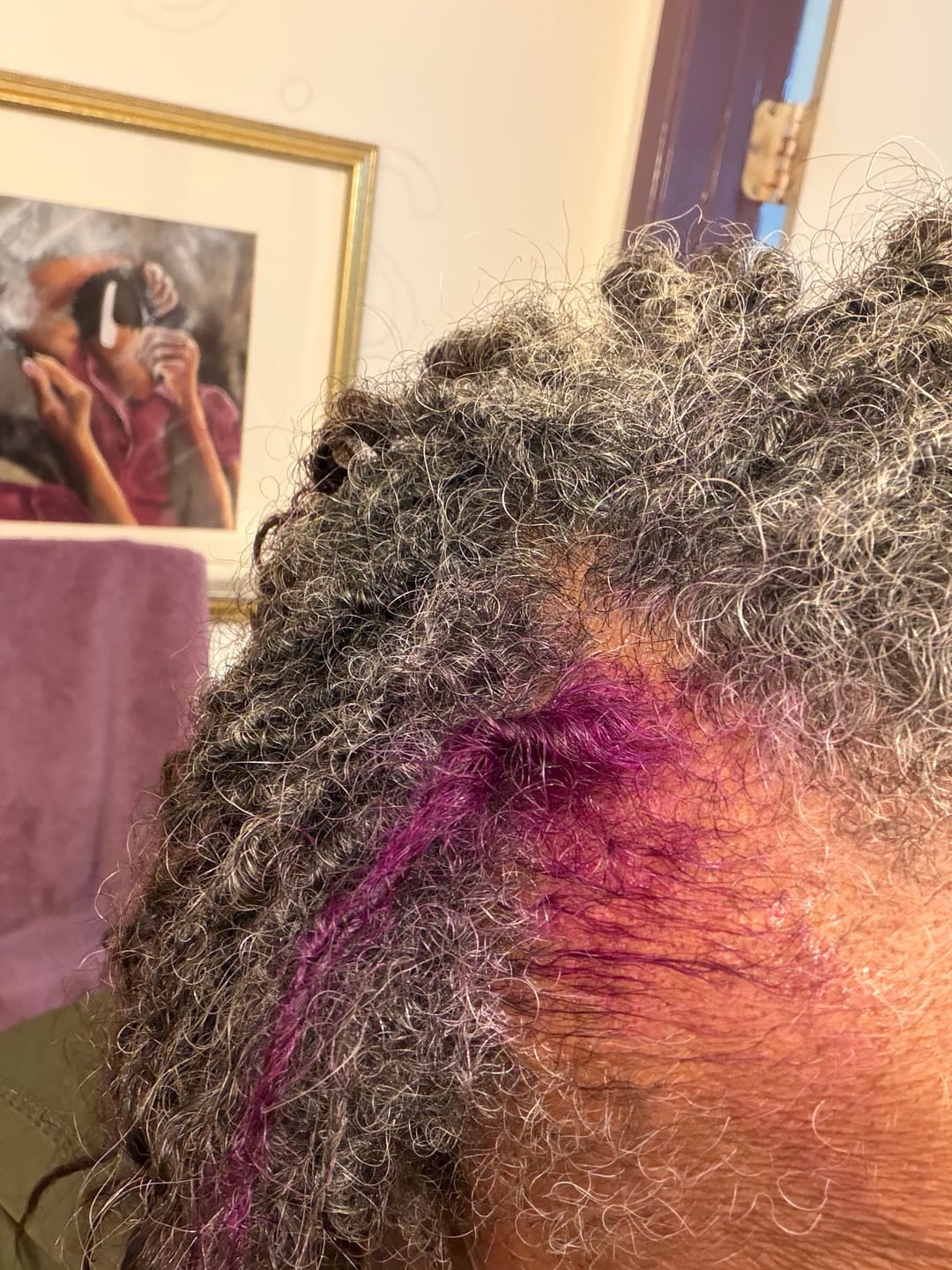 Customer photo review of Instant Dye Shampoo
