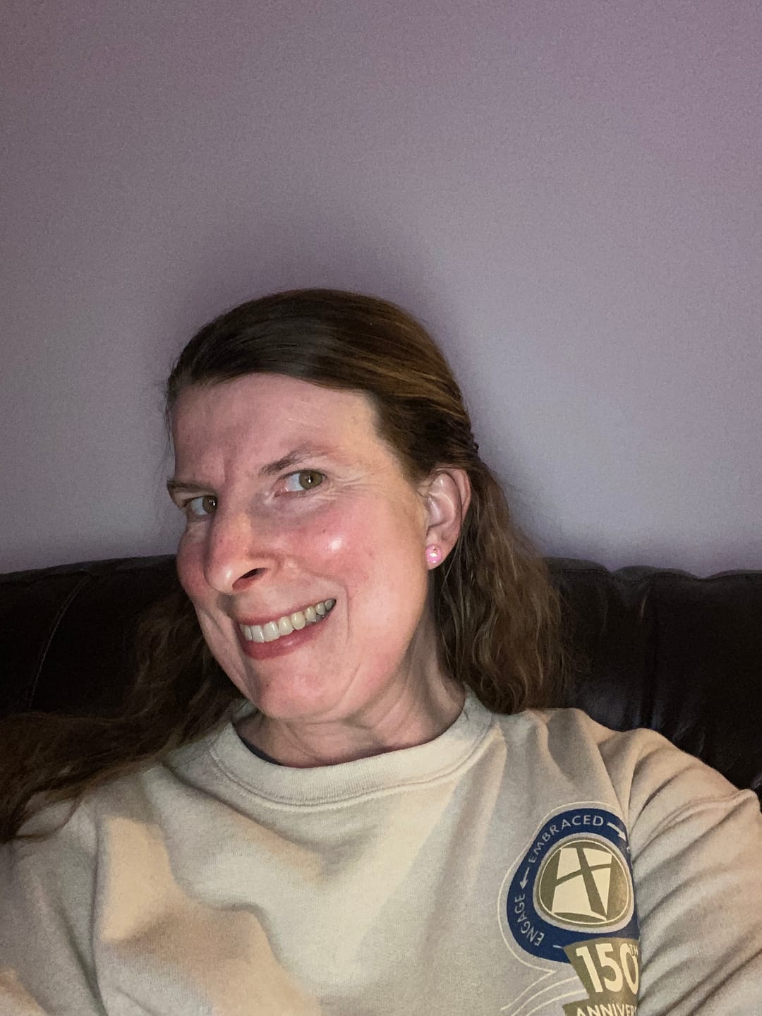 Customer photo review of Gold Fleck Button 10mm Studs