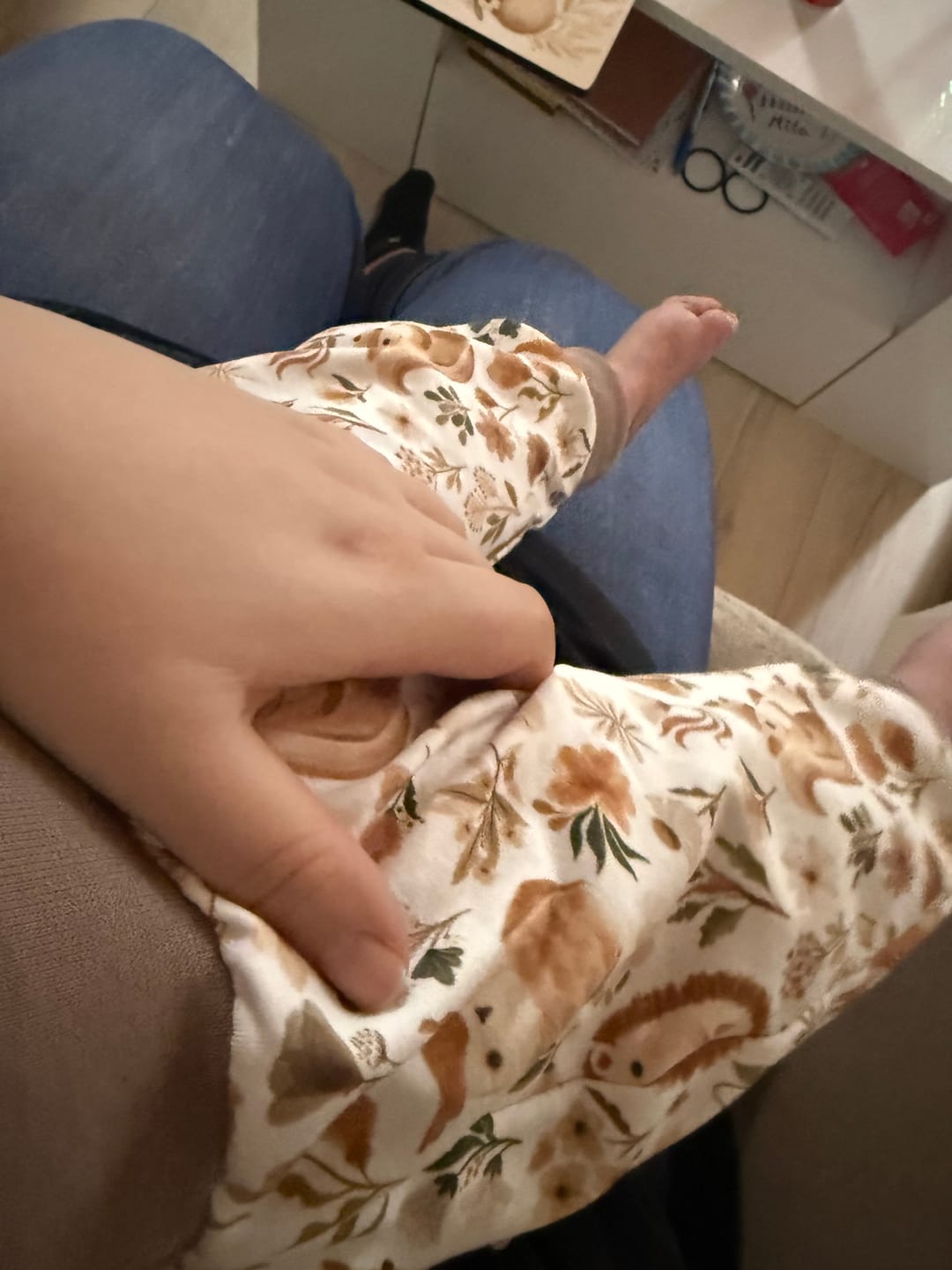 Customer photo review of Naturkind Biomode® Mitwachshose / Babyhose Bio Baumwolle Waldfreunde beige