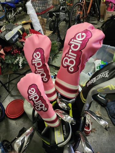 Customer photo review of Birdie Headcover Pink
