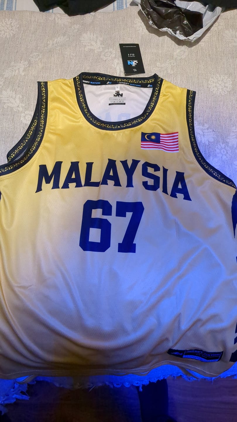Customer photo review of Malaysia Heritage Custom Basketball Jersey