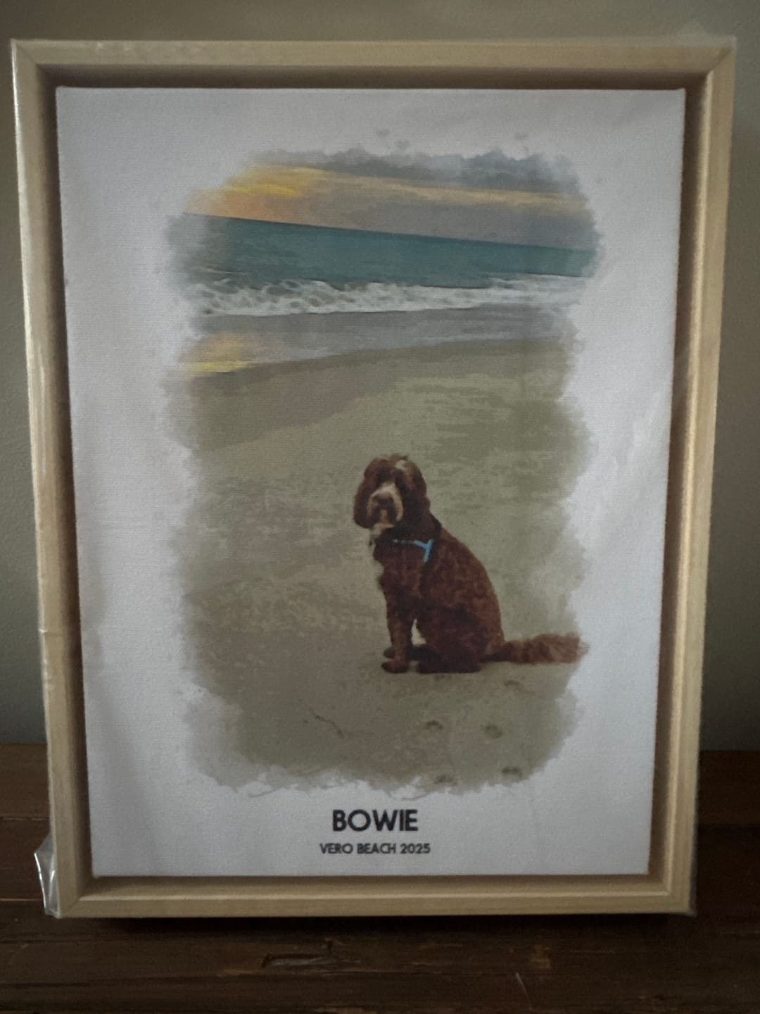 Customer photo review of Custom Watercolor Canvas