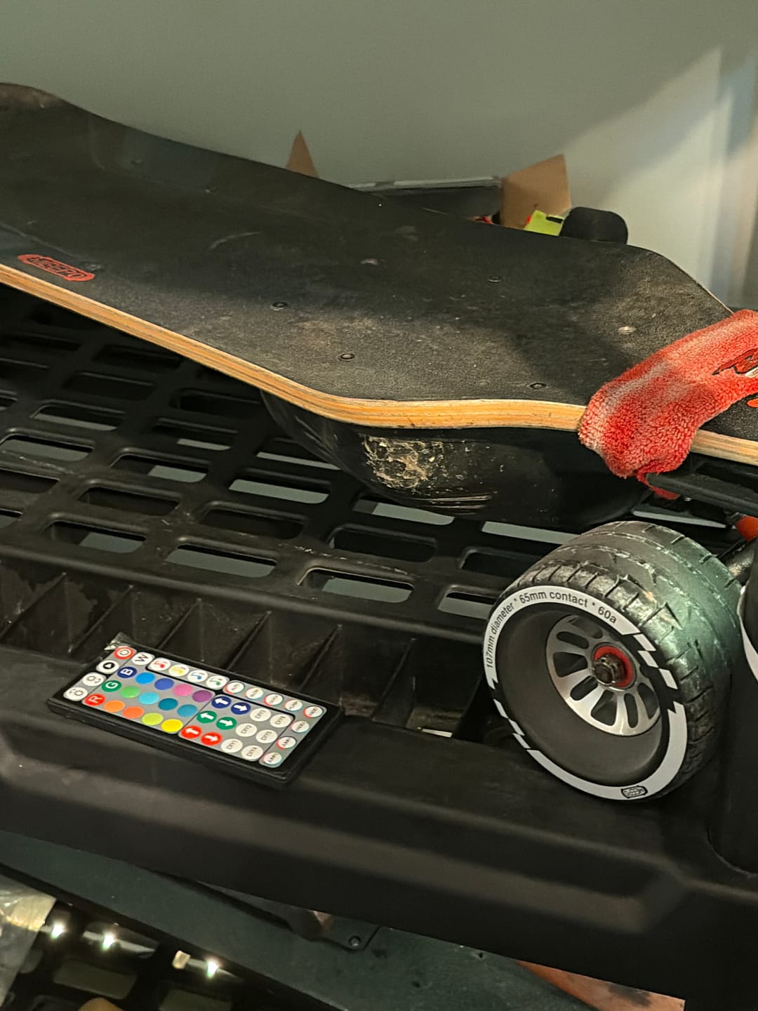 Customer photo review of Meepo Cyclone 107s Rubber Wheels – Exclusive 107mm Comfort Grip Upgrade