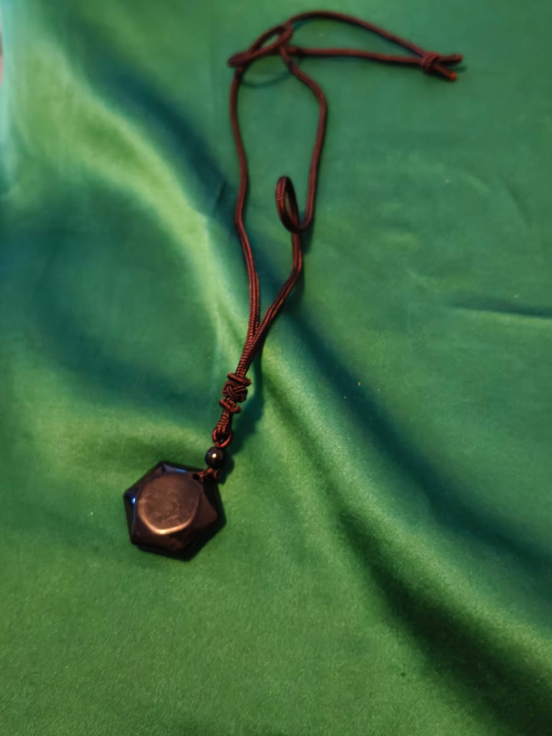 Customer photo review of Obsidian Halskette - Schutz Talisman