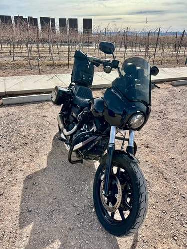 Customer photo review of Rolltop Backpack Sissy Bar Bag - URB01S | 2-in-1 Design