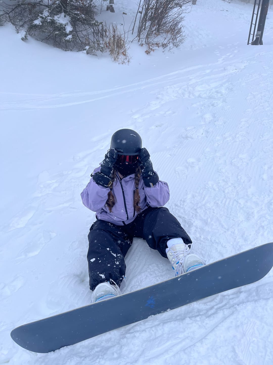 Customer photo review of Women's Lavender Face Vented Multi-pocket Fully Waterproof Snow Jacket