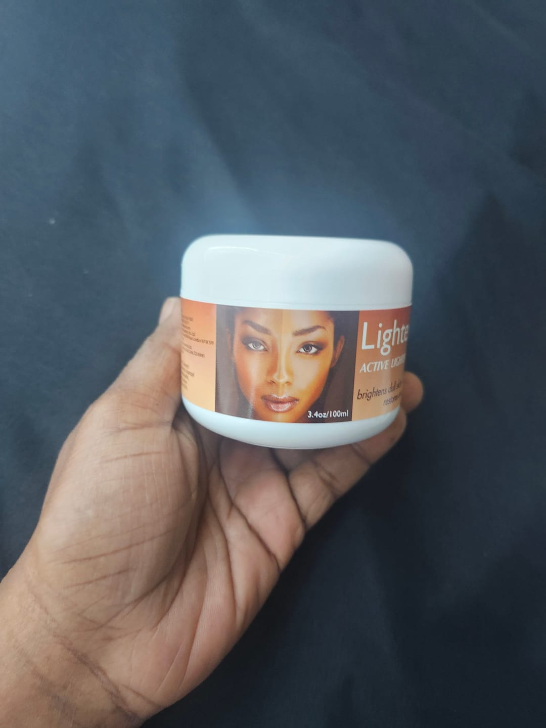 Customer photo review of LightenUp PLUS Active Lightening Cream - 100ml / 3.4 Oz