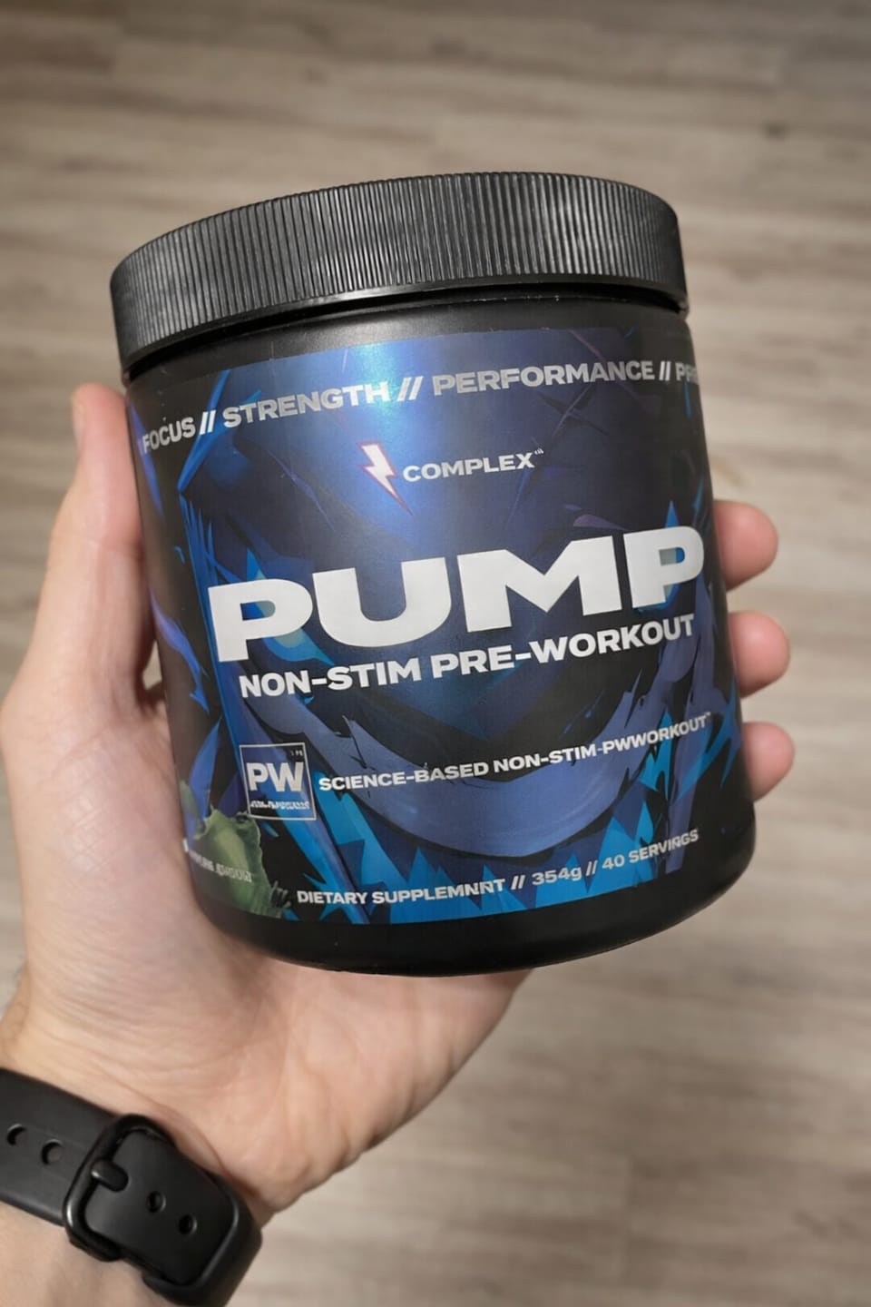 Customer photo review of Pump Non-Stim Pre-workout