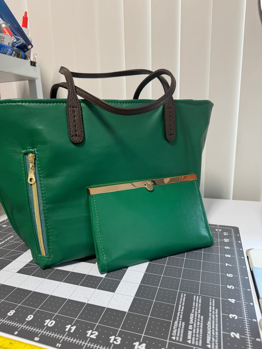 Customer photo review of Drum Dyed Lamb Nappa, 1.5 Oz | 90+ Colors