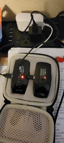 Customer photo review of Dual Micro USB Y-Split Charging Cable For the CF-80 & SonikSphere Wireless Systems