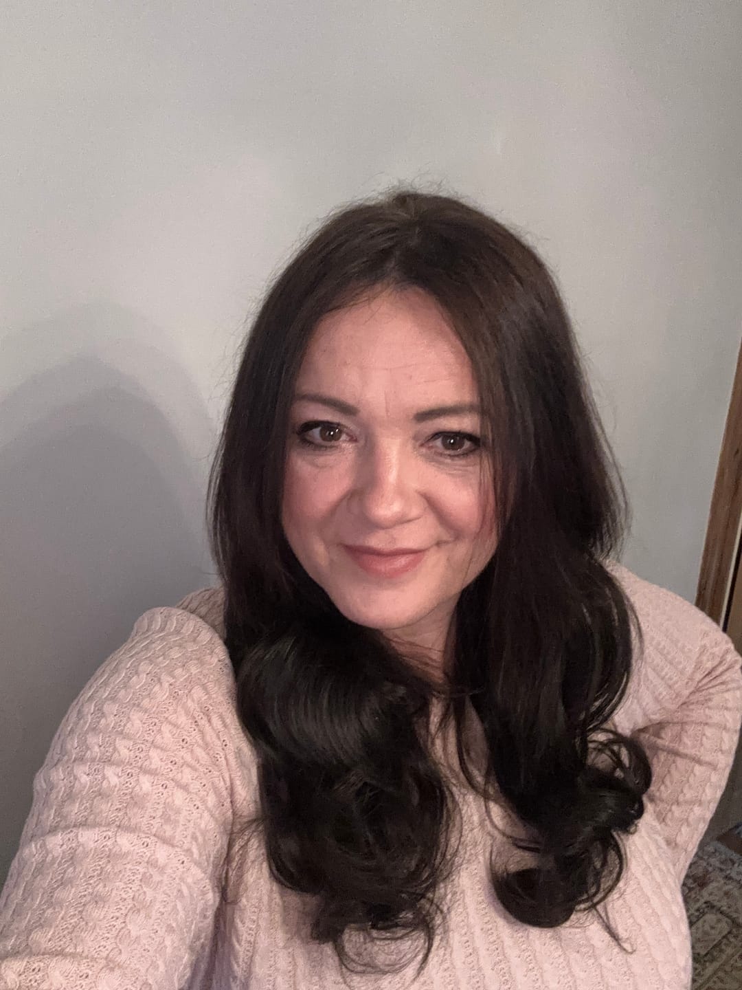 Customer photo review of Stranded 16" One Piece Curly Clip-in Hair Extension - Colour #4 Chocolate Dahlia