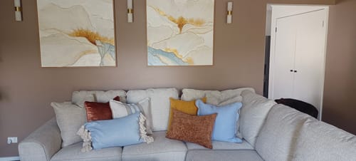 Customer review photo for Plaster Art Texture Painting #SG549