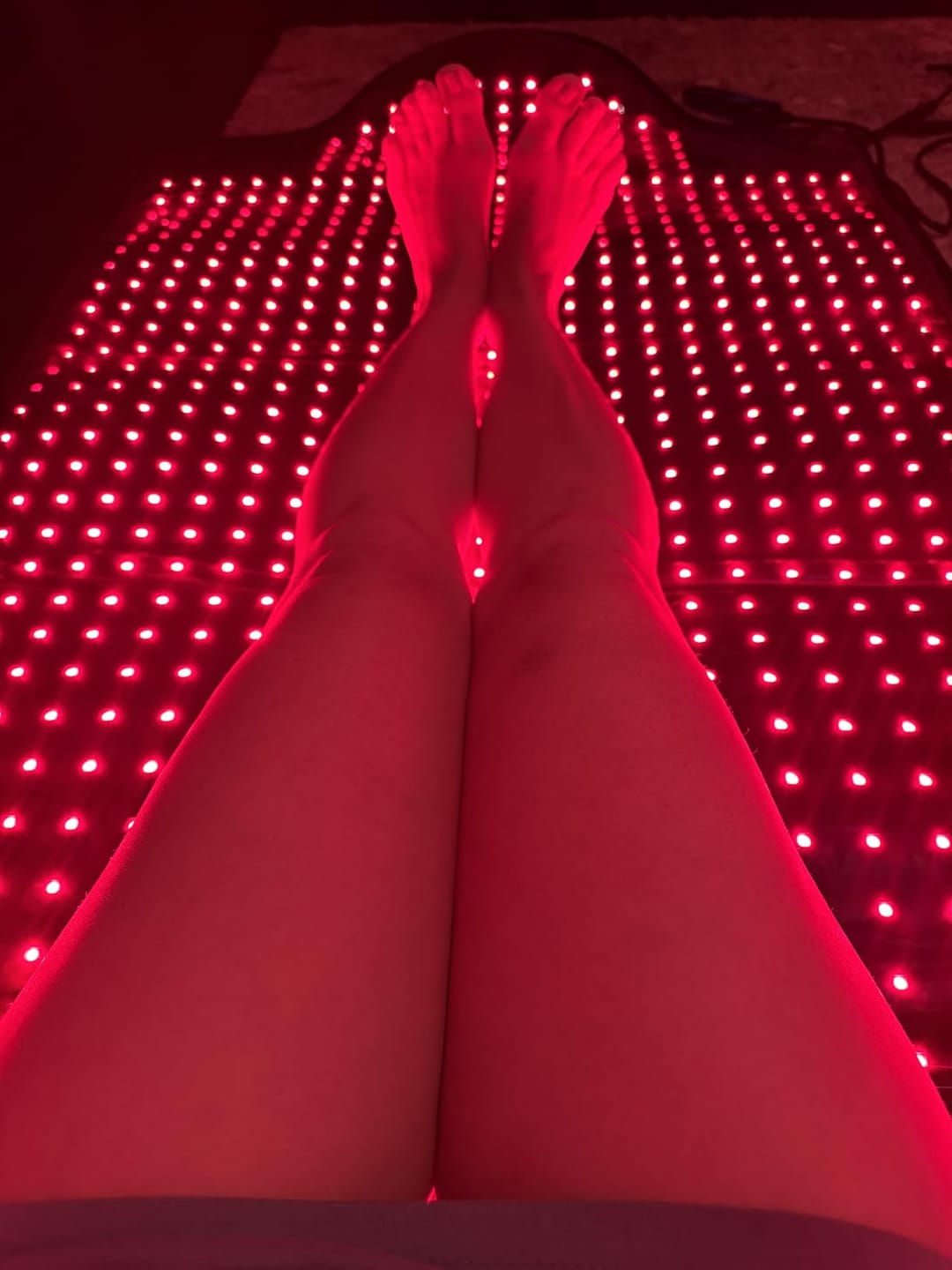 Customer photo review of Nicebeam Full Body Red Light Therapy Mat