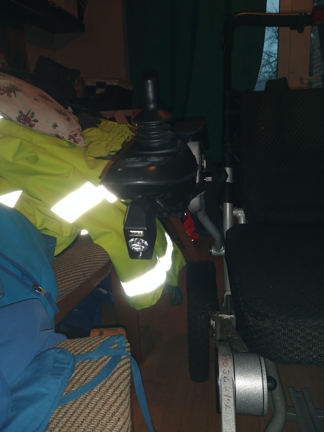 Customer photo review of Joystick light with USB for Electric Wheelchairs
