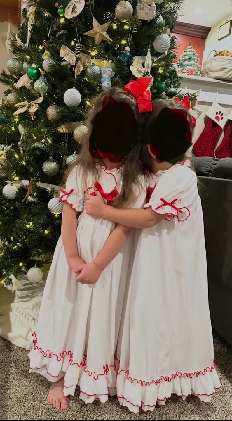 Customer photo review of The Original Clara Nutcracker Christmas Gown Short Sleeve in White