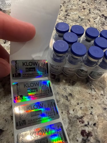 Customer photo review of Thermal Transfer Label Printer Labels for M2, M3