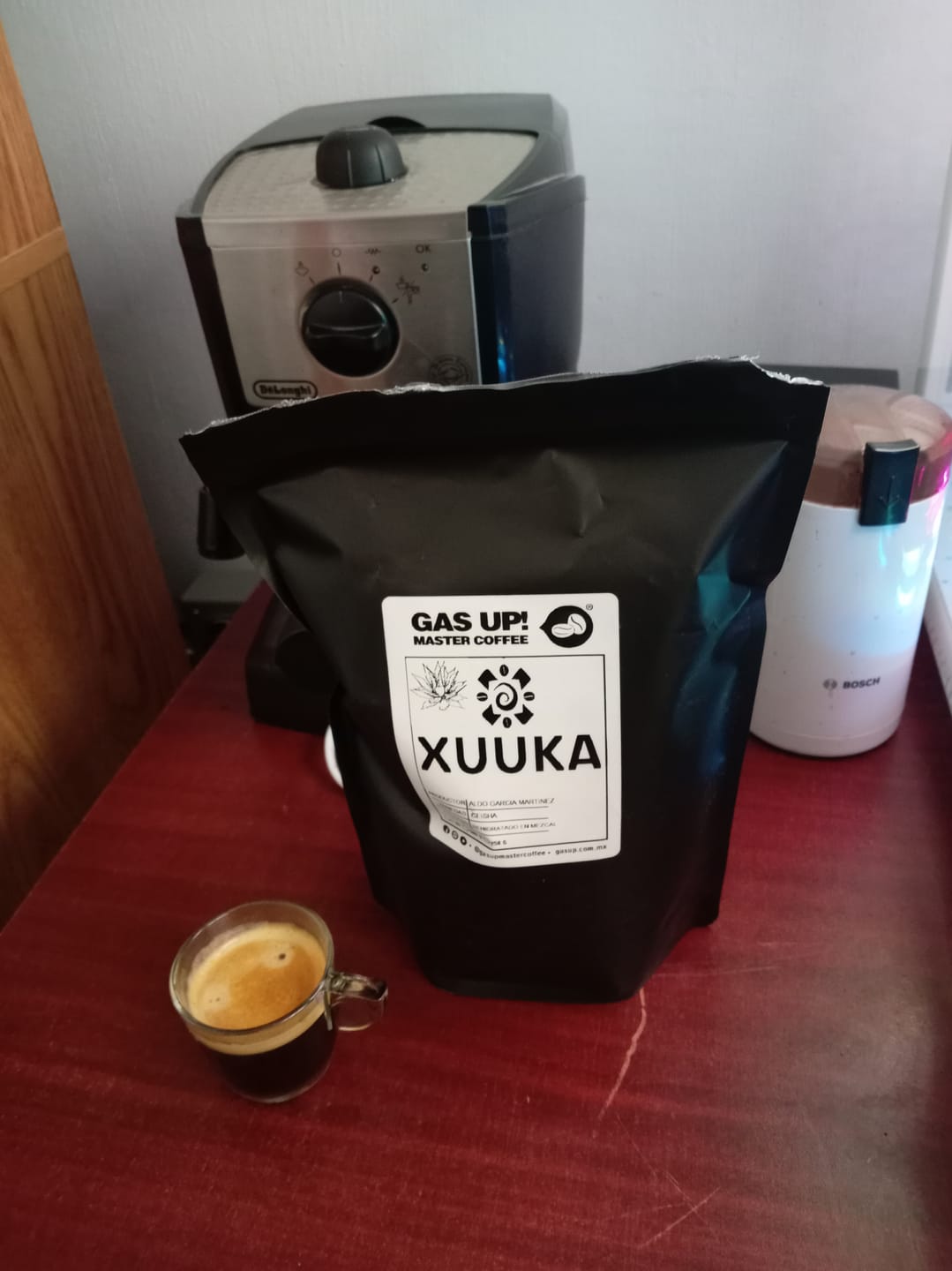 Customer photo review of Café Geisha Experimental con Mezcal | Familia García Martínez Oaxaca | Agave, Cacao y Flor