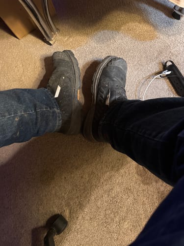 Customer photo review of Scorpion 9” Comp Toe Men’s Waterproof Work Boot - Black