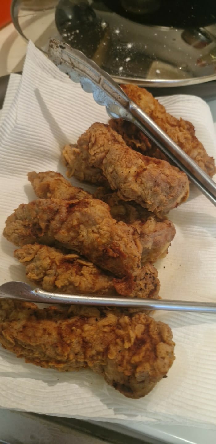 Customer photo review of Cousin T's Gourmet King Trump Fried Chicken Mix