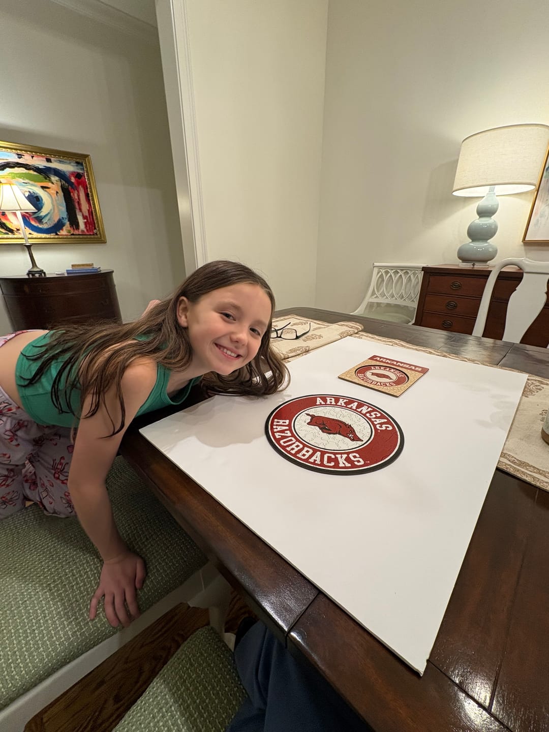 Customer photo review of University of Arkansas - Wooden Puzzle