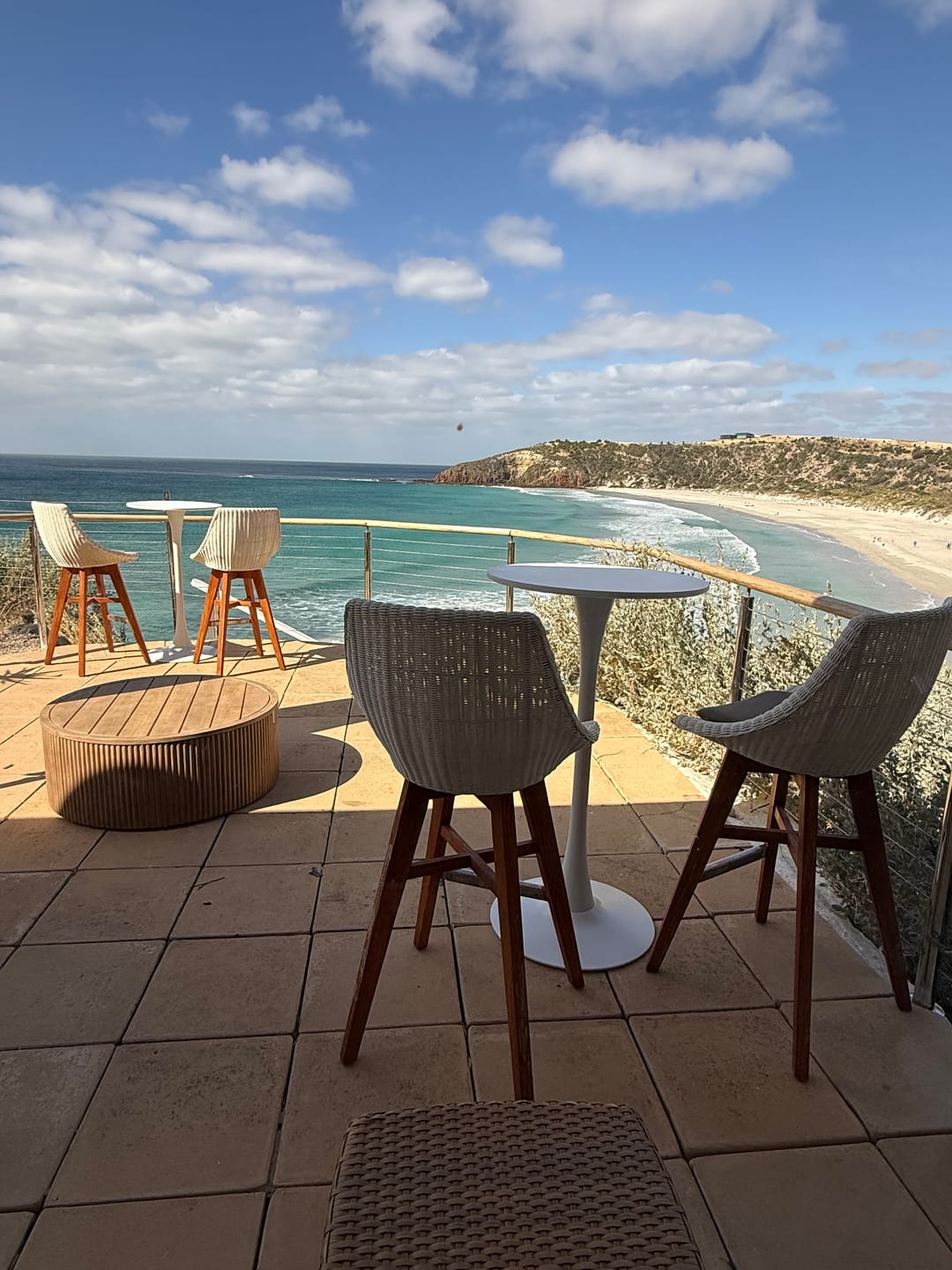Customer photo review of 2x Round Bar Table Pub Tables