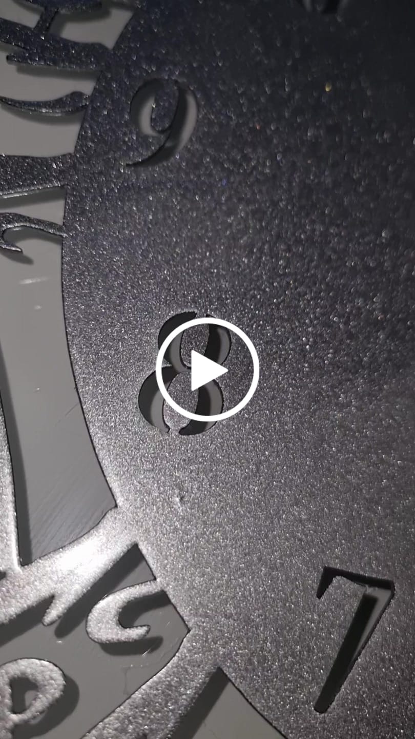 Customer video review of Surah Al Ikhlas Metal Clock Islamic Wall Art - Silver