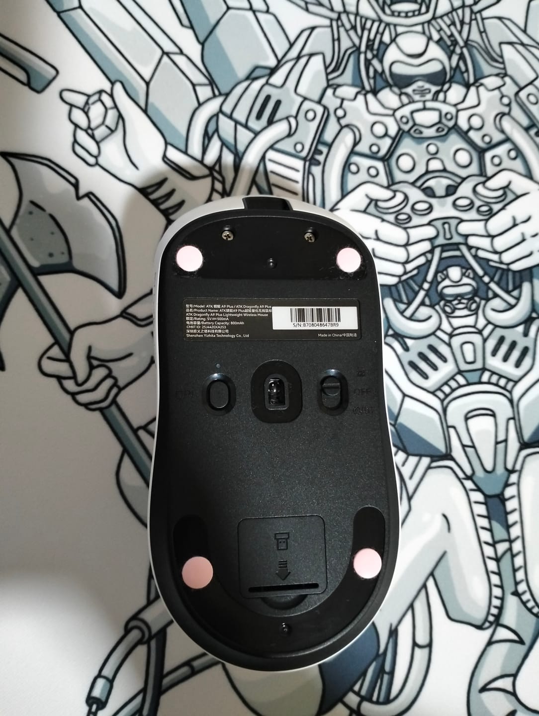 Customer photo review of ESPTiger Yanzi Pink Mouse Skates