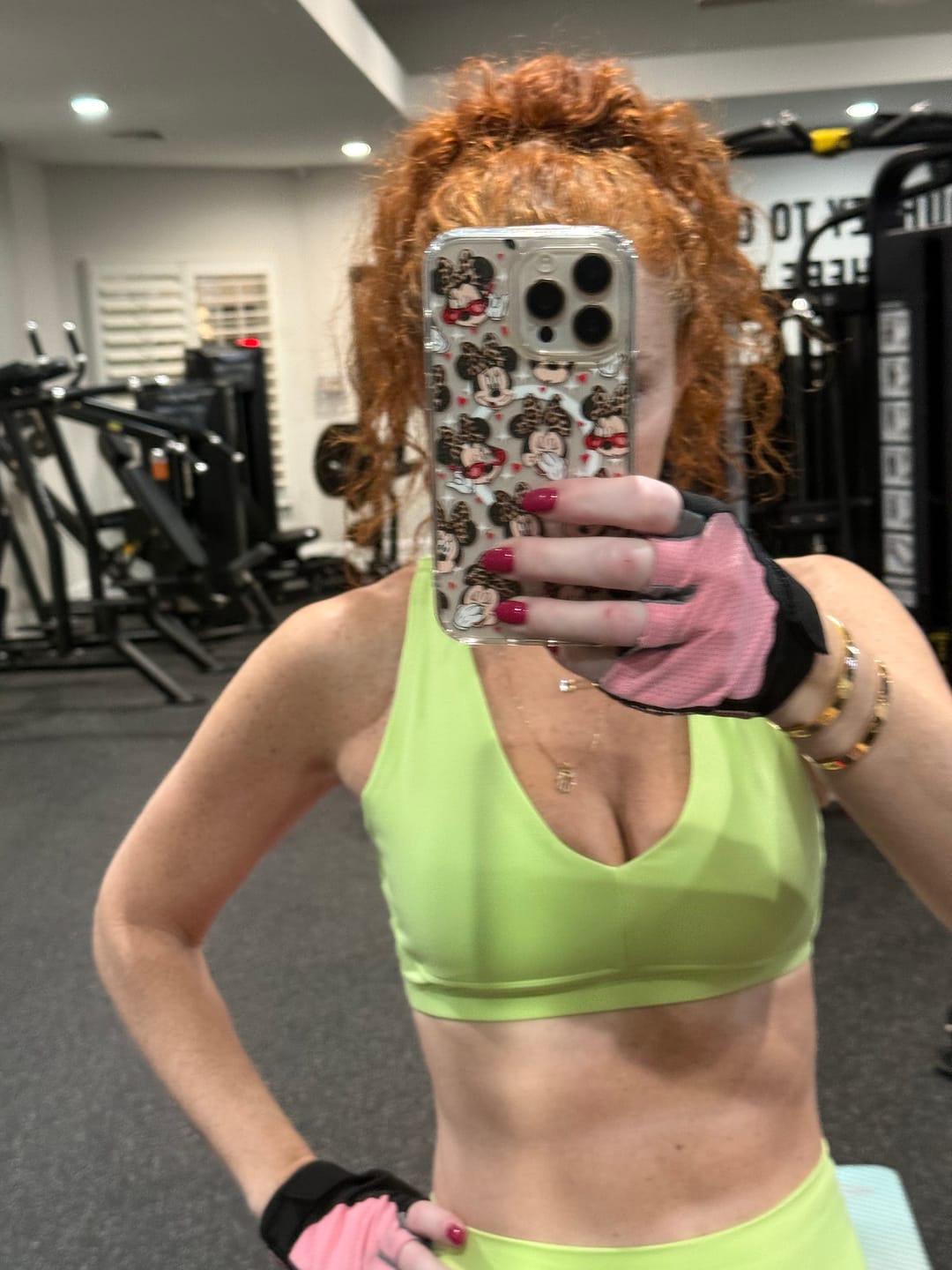 Customer photo review of BOLD Scoop Neck Racerback Sports Bra