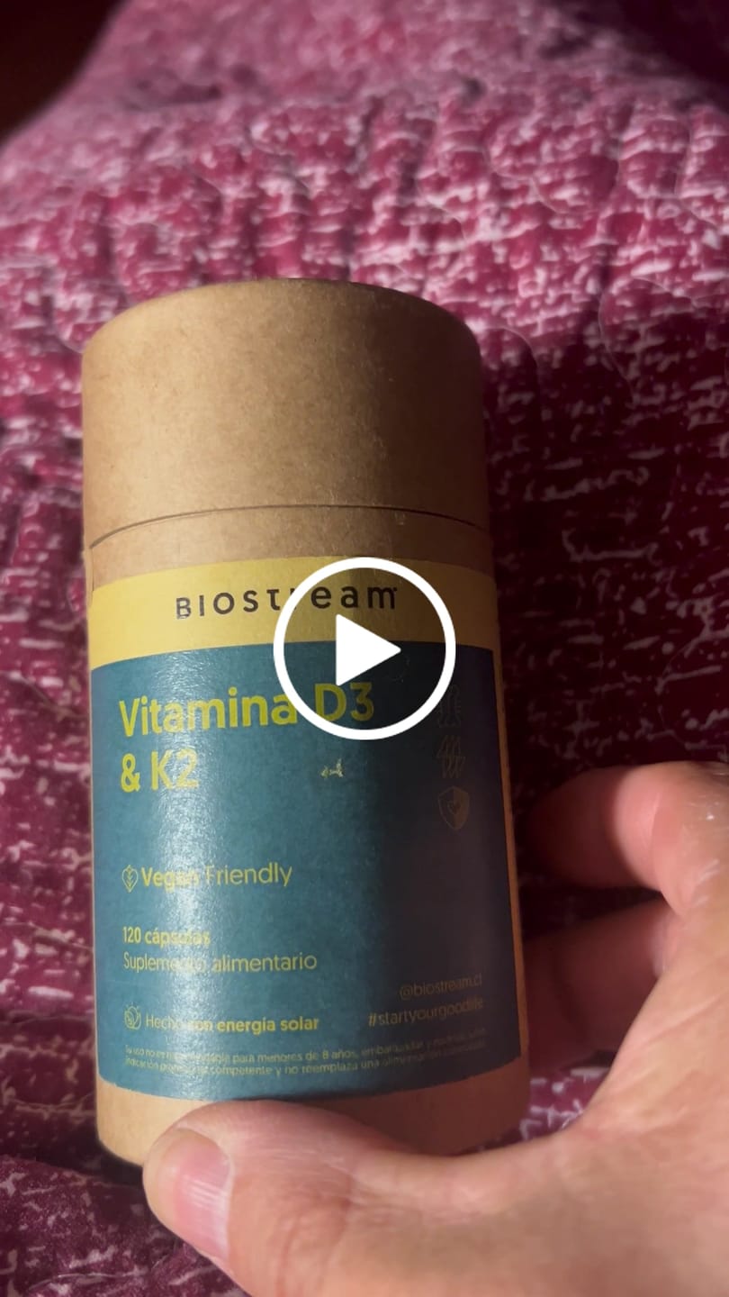 Customer video review of Vitamina D3 & K2 120 Cápsulas Vegano