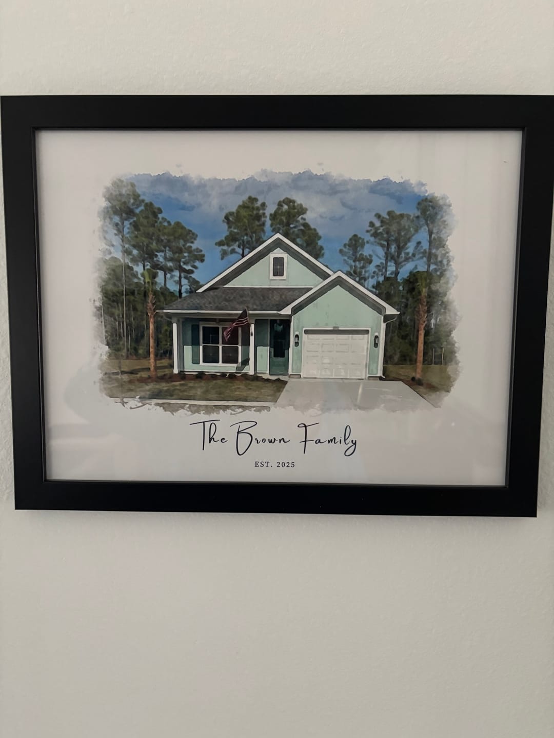 Customer photo review of Custom House Portrait