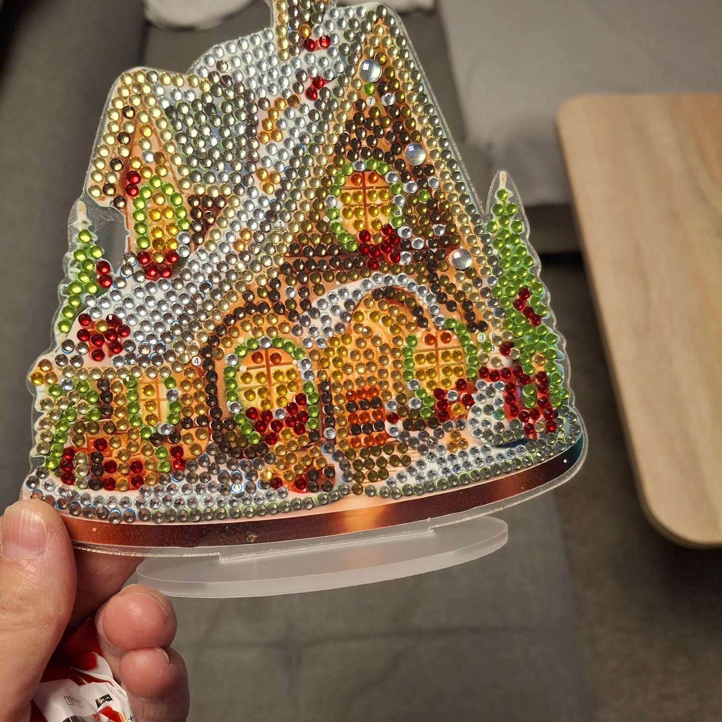 Customer photo review of Diamond Painting Ornament – Weihnachts-Haus