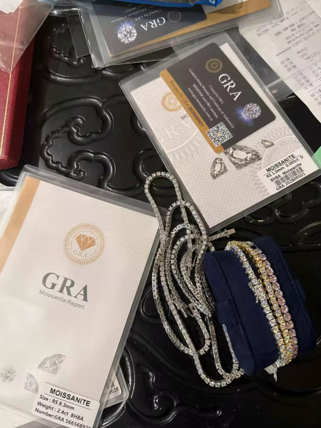 Customer photo review of Moissanite Tennis Bracelet