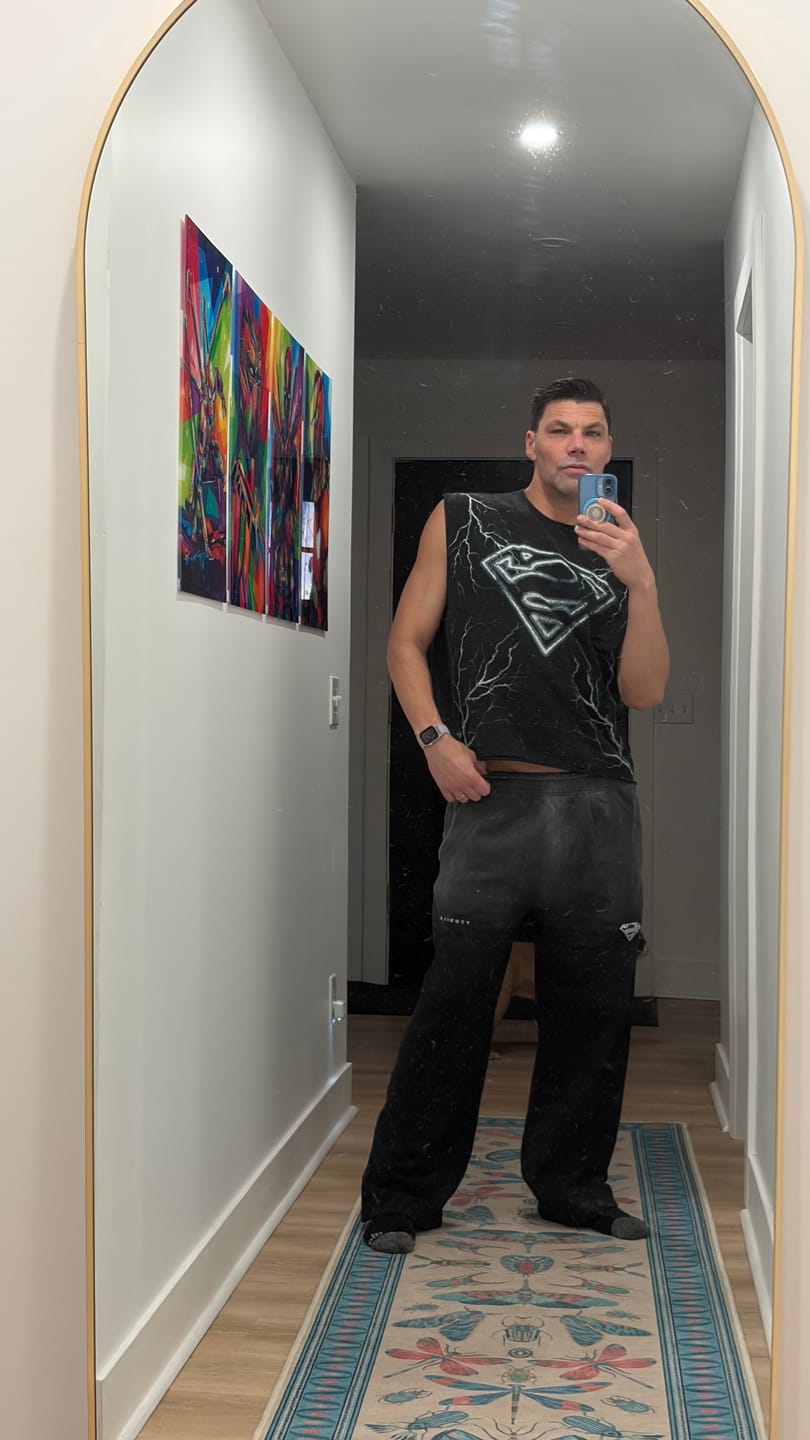 Customer photo review of 2032 - Superman Sweats